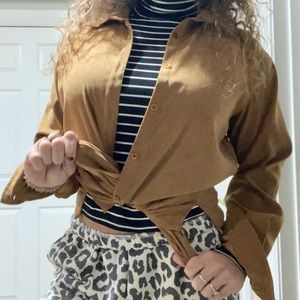 Suede-like shirt/jacket